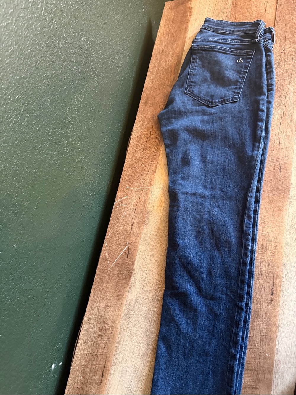 rag & bone Women’s Skinny Jeans in Dark Blue Denim